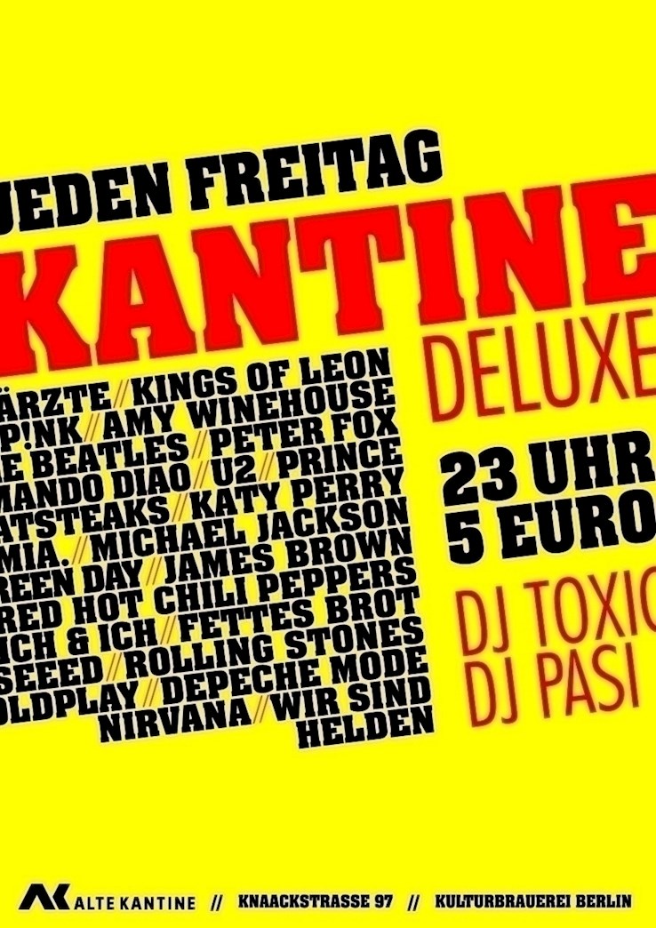 Alte Kantine Berlin Eventflyer #1 vom 14.12.2018
