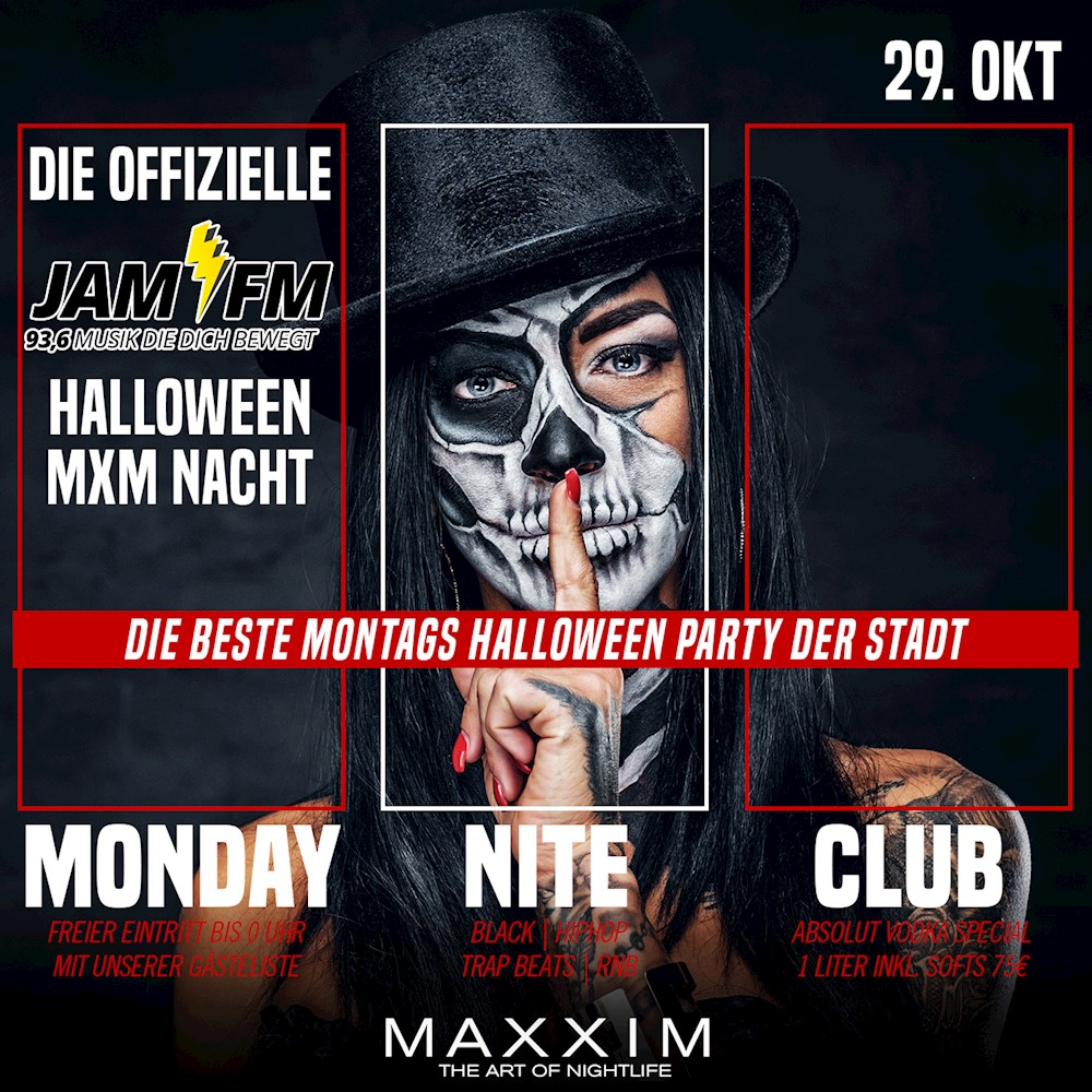 Maxxim Berlin Die offizielle JAM FM Halloweenparty