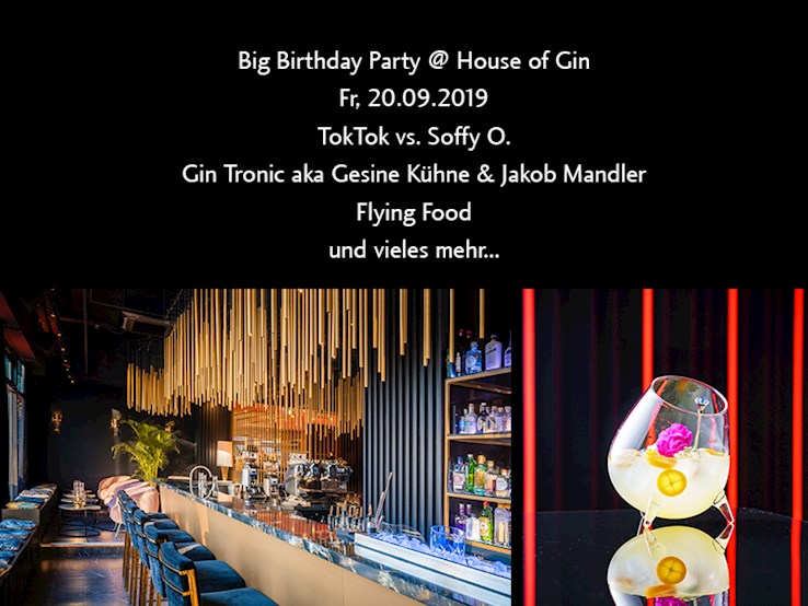 House of Gin Berlin Eventflyer #1 vom 20.09.2019