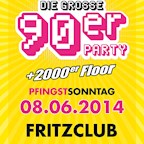 Fritzclub Berlin Die große 90er Party am Pfingstsonntag