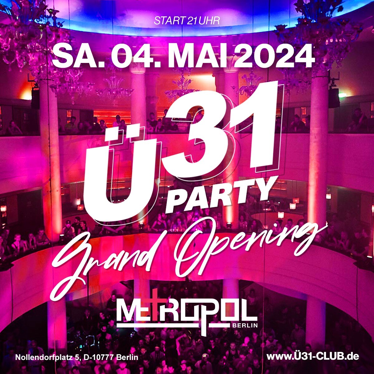 Metropol 04.05.2024 Ü31 Party