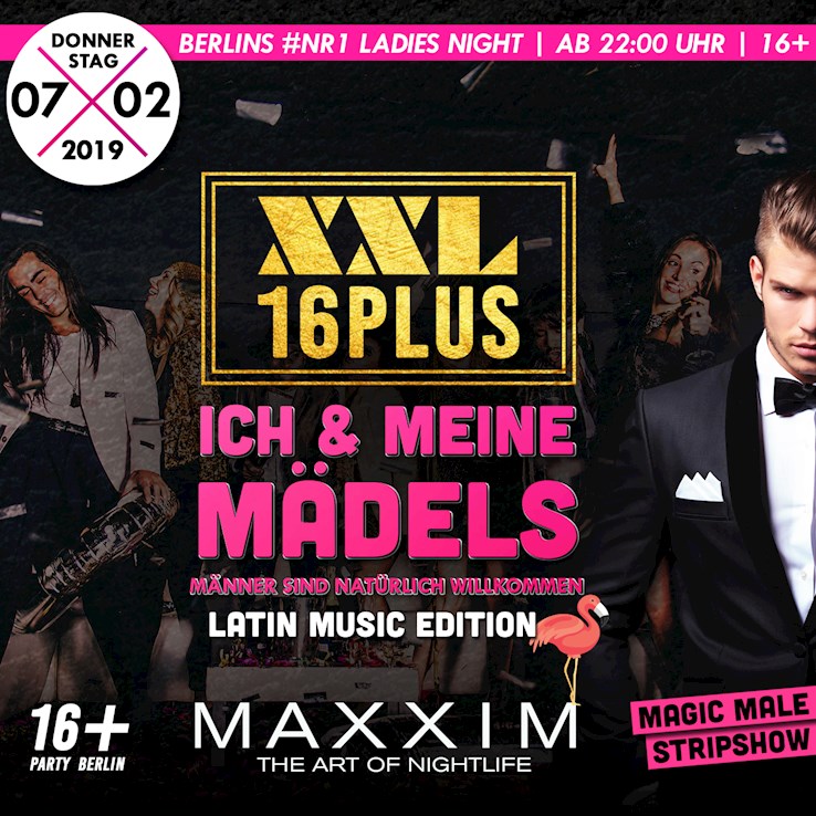 Maxxim Berlin Eventflyer #1 vom 07.02.2019