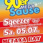 Metaxa Bay Berlin 90er Mega Sause *Open Air* mit Sqeezer *live*