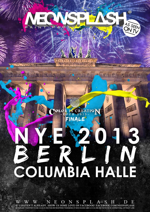 Columbiahalle Berlin Neonsplash - Paint-party®