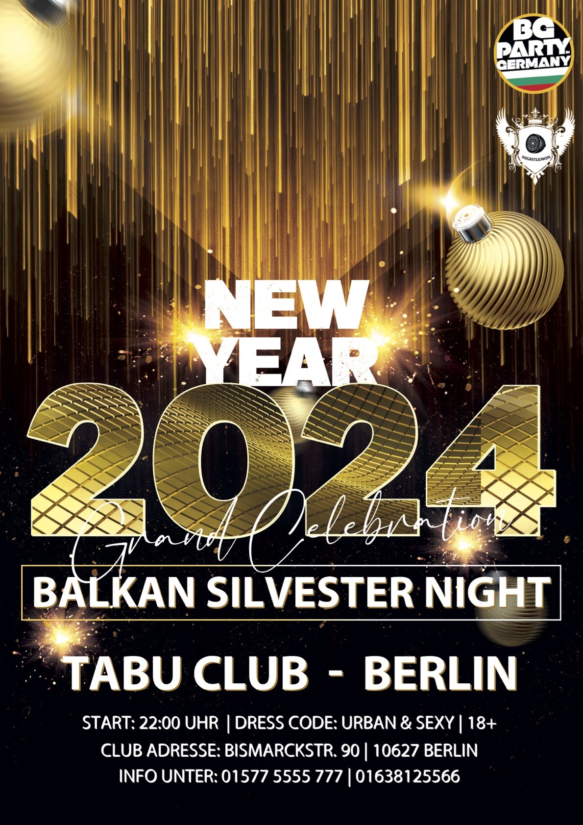 Tabu Bar & Club Berlin Eventflyer #1 vom 31.12.2023