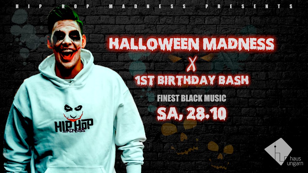 Haus Ungarn Berlin Halloween Hip Hop Madness 1 Year B-Day Bash