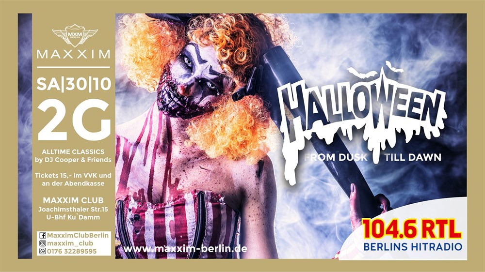 Maxxim Berlin 104,6 RTL - Halloween - From Dusk Till Dawn - 2G