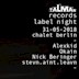 Chalet Berlin Talman Records w/ Alexkid, Okain, Nick Beringer & more