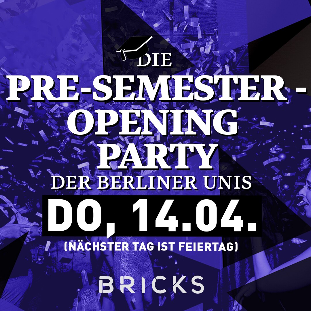 Bricks Berlin Eventflyer #1 vom 14.04.2022