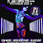 Pfefferberg Haus 13 Berlin EDM Bodypaint Rave | Neon Glow Paint Party