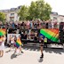 Brandenburger Tor Berlin Ostfunk/Neuhain Truck zur Love World Peace Parade