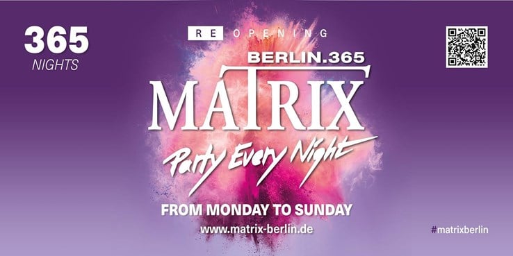 Matrix Berlin Eventflyer #1 vom 21.11.2021