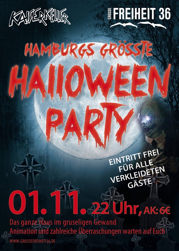 Große Freiheit 36 Hamburg Halloween Party