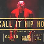 Club Hamburg  Deutschrap Party by Call it Hip Hop