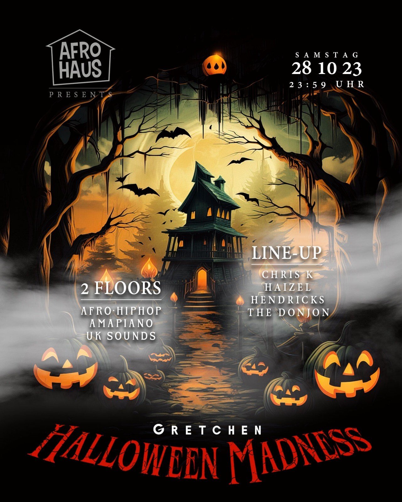Gretchen Berlin Afro Haus - Halloween Madness