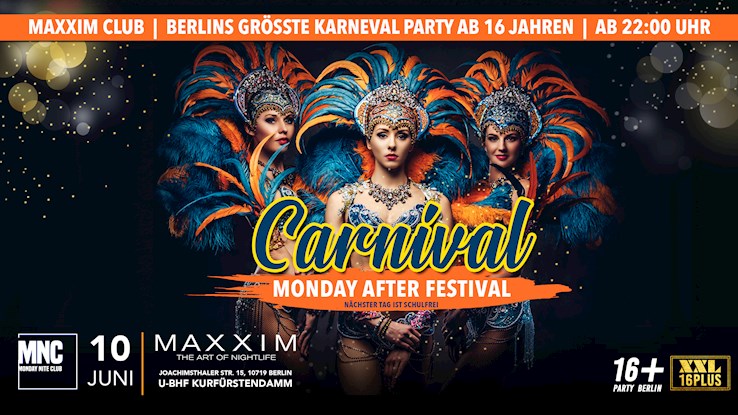 Maxxim Berlin Eventflyer #1 vom 10.06.2019