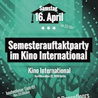 Kino International Berlin Die Semesterauftaktparty