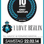 40seconds Berlin 10 Jahre Kinky Nightlife präsentiert I LOVE BERLIN
