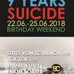 Suicide Club Berlin 9 Years suicide circus Non Stop Birthday Weekend