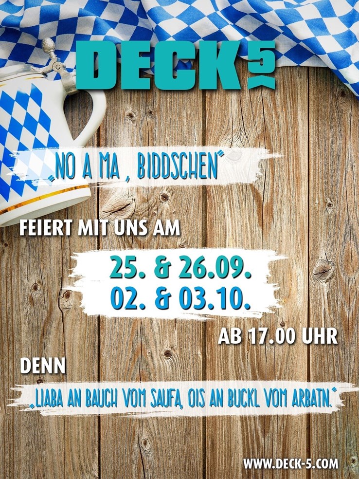 Deck5 Berlin Eventflyer #1 vom 02.10.2020