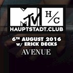 Avenue Berlin Avenue pres. MTV Hauptstadt Club w/ Erick Decks