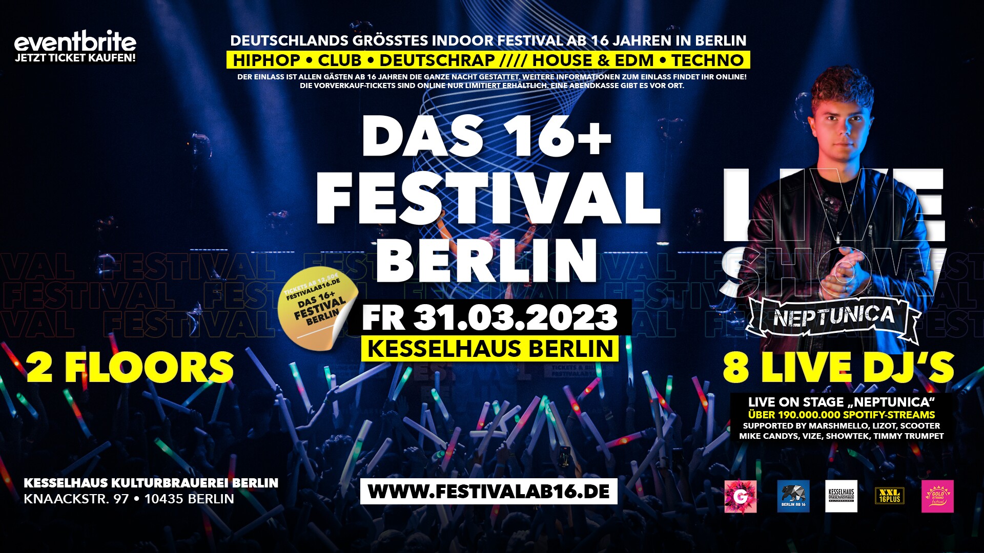 Kesselhaus Berlin Eventflyer #1 vom 31.03.2023