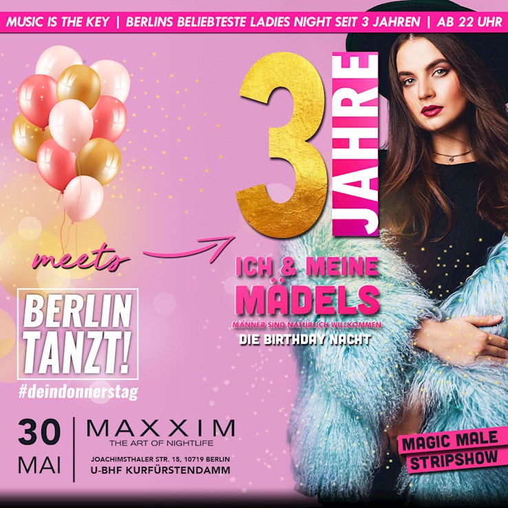 Maxxim Berlin Eventflyer #1 vom 30.05.2019
