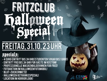 Fritzclub Berlin Eventflyer #1 vom 31.10.2014