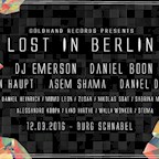 Burg Schnabel Berlin Lost in Berlin /w DJ Emerson Daniel Boon Eugen Haupt Daniel Dreier