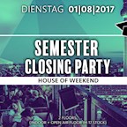 Club Weekend Berlin SemesterClosing - Streetfood, House & HipHop