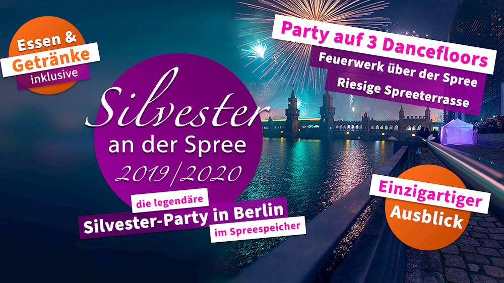 Spreespeicher Berlin Silvester an der Spree 2019/2020