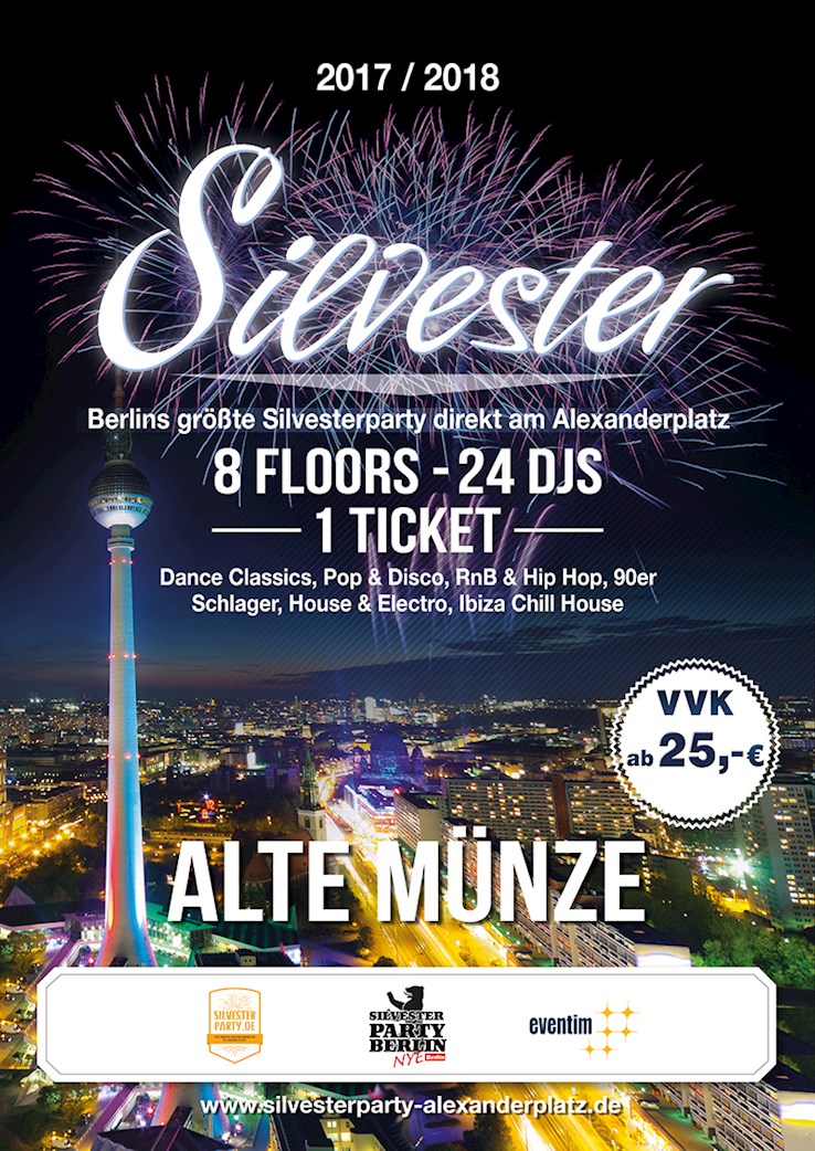 Alte Münze Berlin Eventflyer #1 vom 31.12.2017