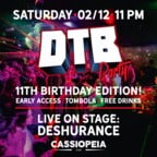 Cassiopeia Berlin ¡Fiesta DtB! - Edición Cumpleaños - 3 Pistas de Baile I Deshurance Live - Área de Tatuajes