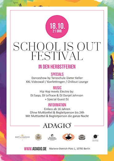 Adagio Berlin Eventflyer #2 vom 18.10.2016