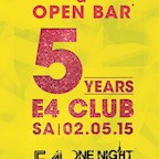 E4 Berlin 5 Year's E4 Club - The Big Birthday Bash powered by One Night in Berlin