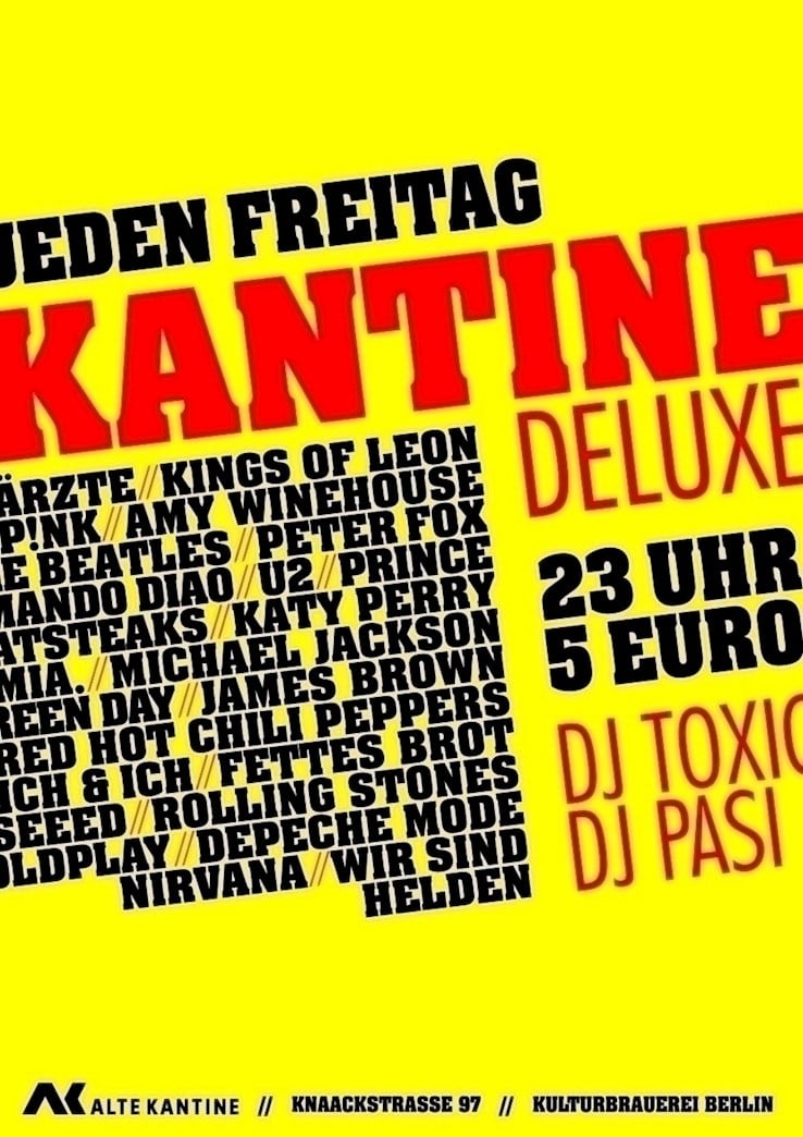 Alte Kantine Berlin Eventflyer #1 vom 15.02.2019