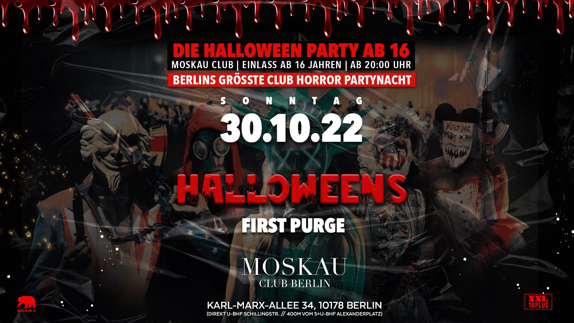 Club Moskau Berlin Halloweens First Purge