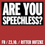 Ritter Butzke Berlin Speechless