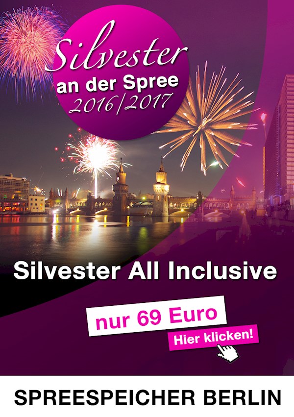 Spreespeicher Berlin Silvester an der Spree 2016/2017 im Spreespeicher Berlin