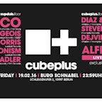 Burg Schnabel Berlin Cubeplus Night with Kaiserdisco, Alfred Heinrichs, René Bourgeois