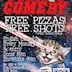 Bar 1820 Berlin Cosmic Comedy every Monday Night with Free Pizza & Shots
