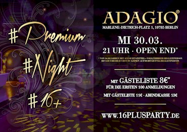 Adagio Berlin Eventflyer #1 vom 30.03.2016