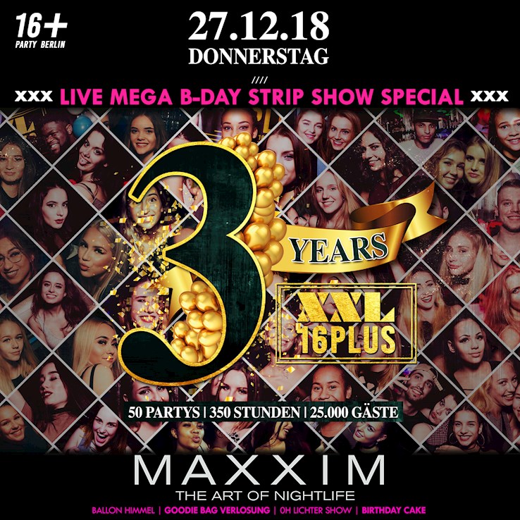 Maxxim Berlin Eventflyer #1 vom 27.12.2018