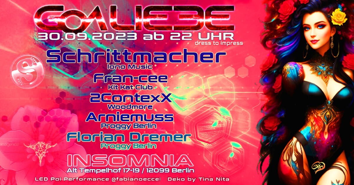 Insomnia Erotic Nightclub Berlin Eventflyer #1 vom 30.09.2023