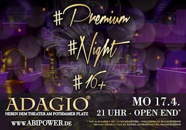 Adagio Berlin Eventflyer #1 vom 17.04.2017