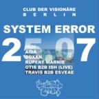 Club der Visionaere Berlin Error del sistema
