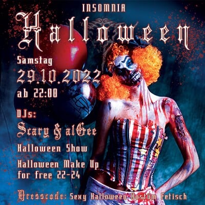 Insomnia Erotic Nightclub Berlin Eventflyer #1 vom 29.10.2022