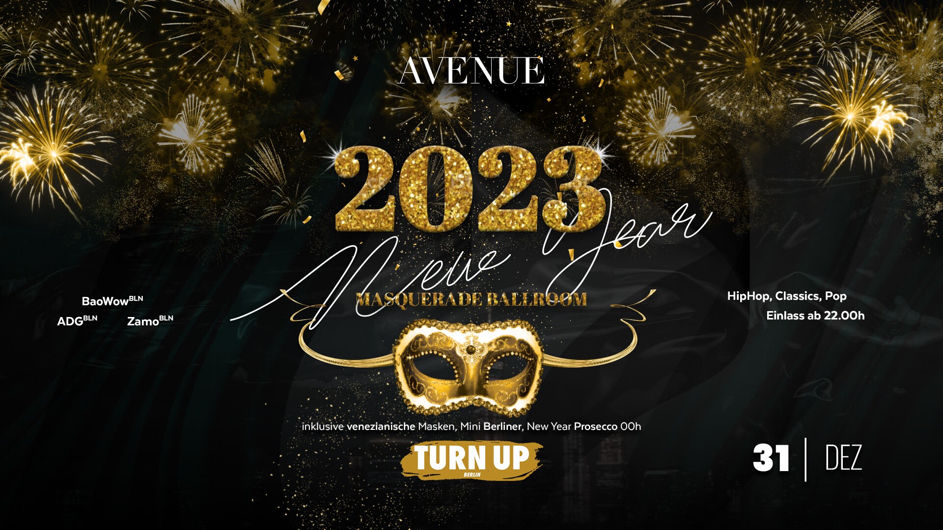 Avenue Berlin New Years Eve 2022