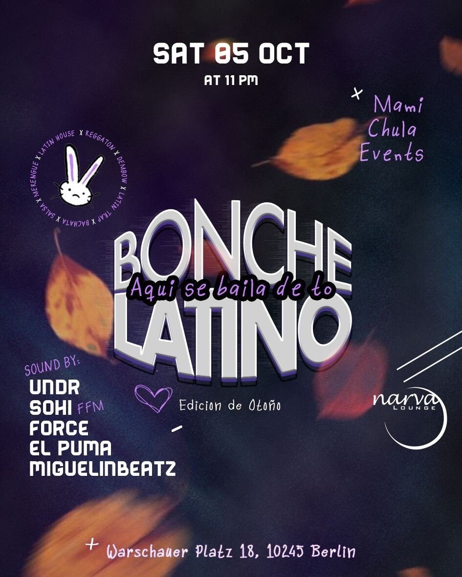 Narva Lounge 05.10.2024 Bonche Latino # Aqui se Baila de to