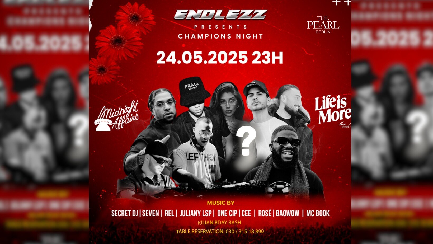 The Pearl 24.05.2025 Endlezz pres. Champions Night